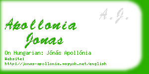 apollonia jonas business card