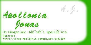 apollonia jonas business card